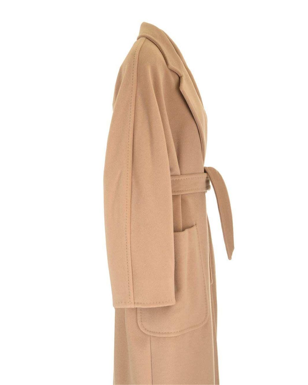 Max Mara Brown Locri Belted Long-Sleeved Coat