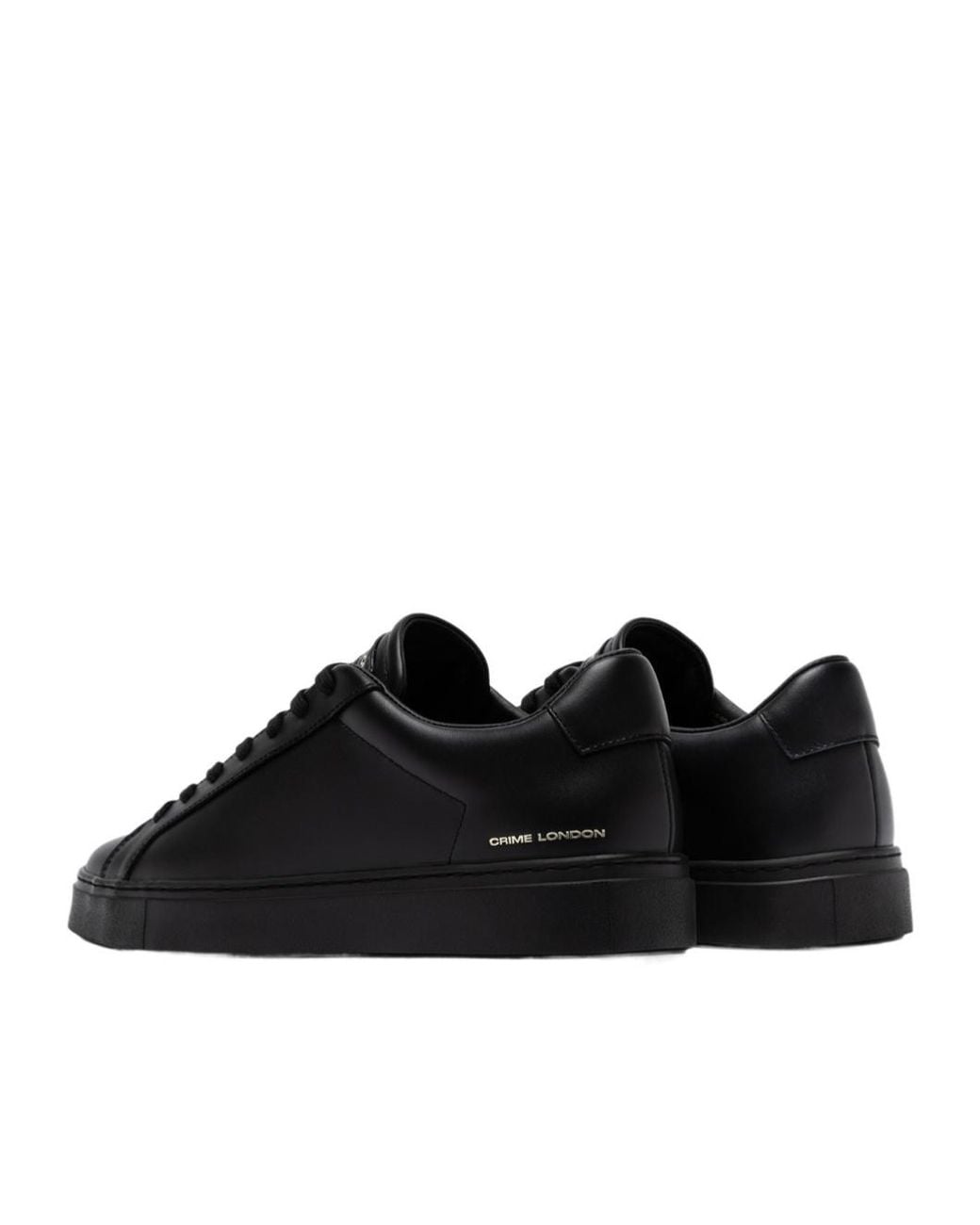 Crime London Black Low-Top Sneakers for men