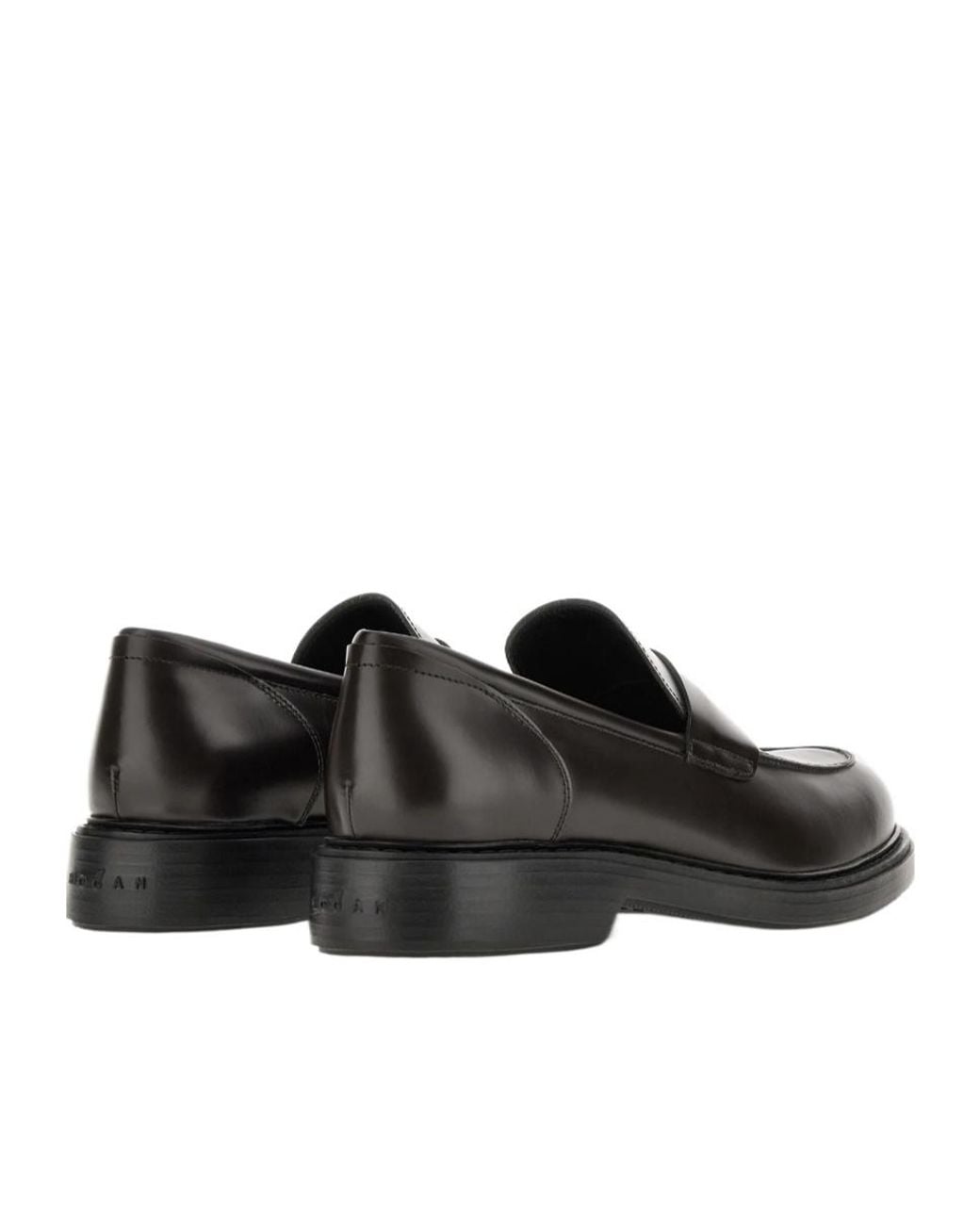 Hogan Black Loafers H704 for men