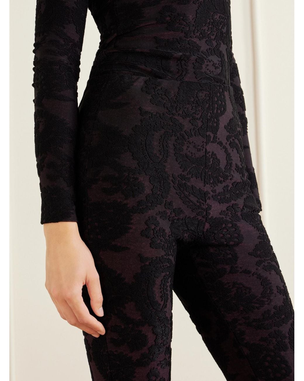Etro Black High-Waist Flared Trousers