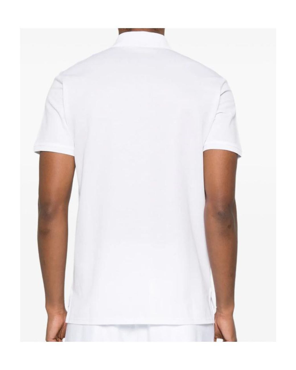 Givenchy White Paris Logo Patch Short-Sleeved Polo Shirt for men