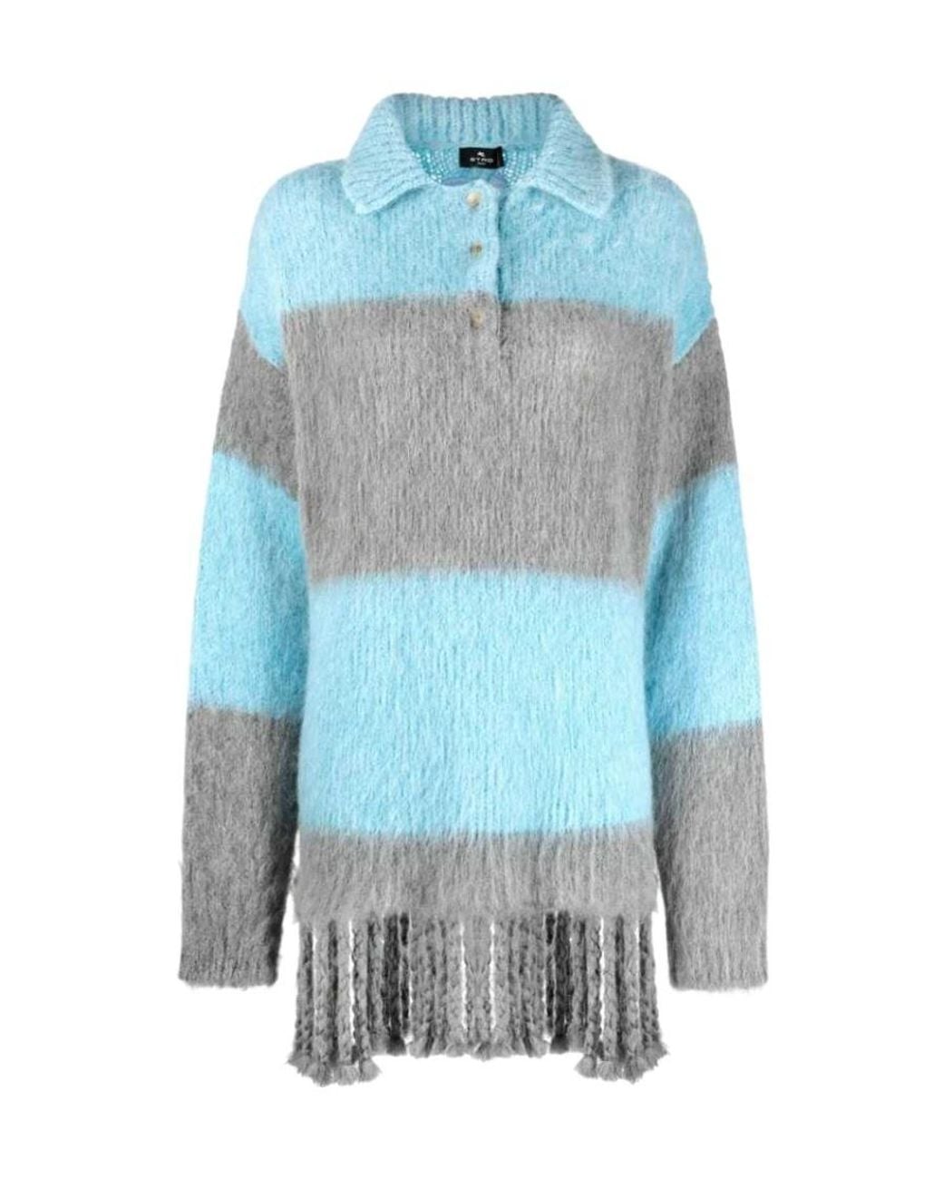 Etro Blue Knitted Dresses