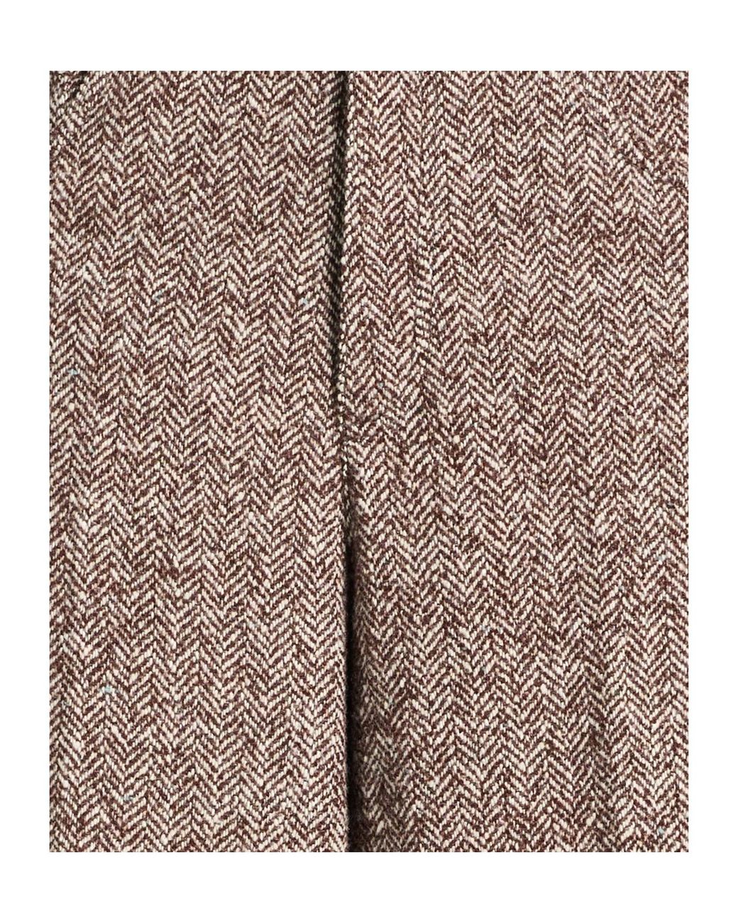 Brunello Cucinelli Gray Herringbone Wideleg Trousers
