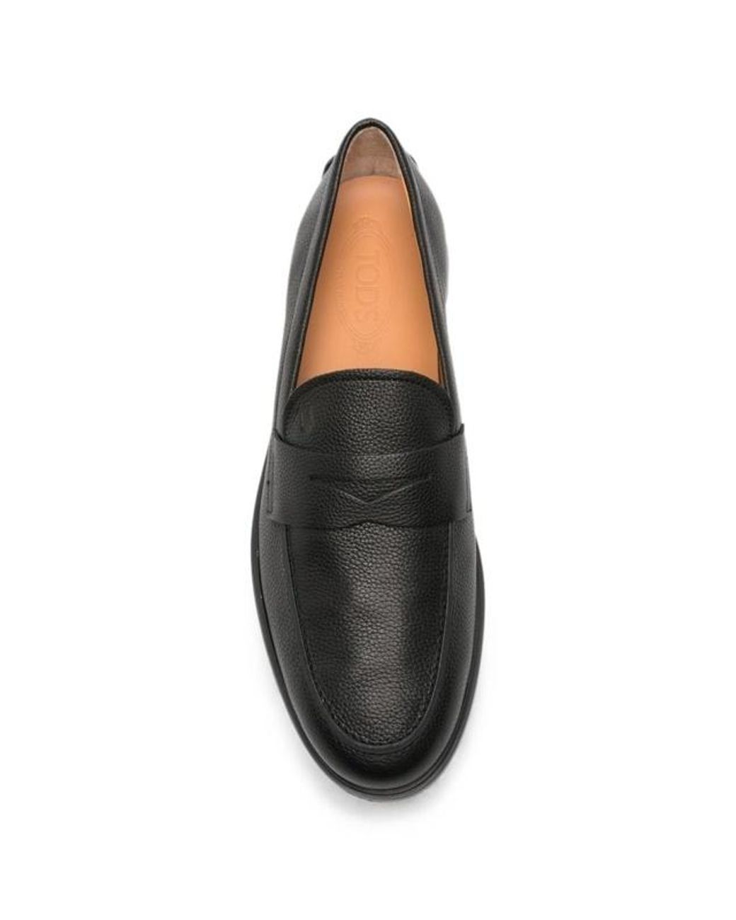 Tod's Black Round-Toe Loafers for men