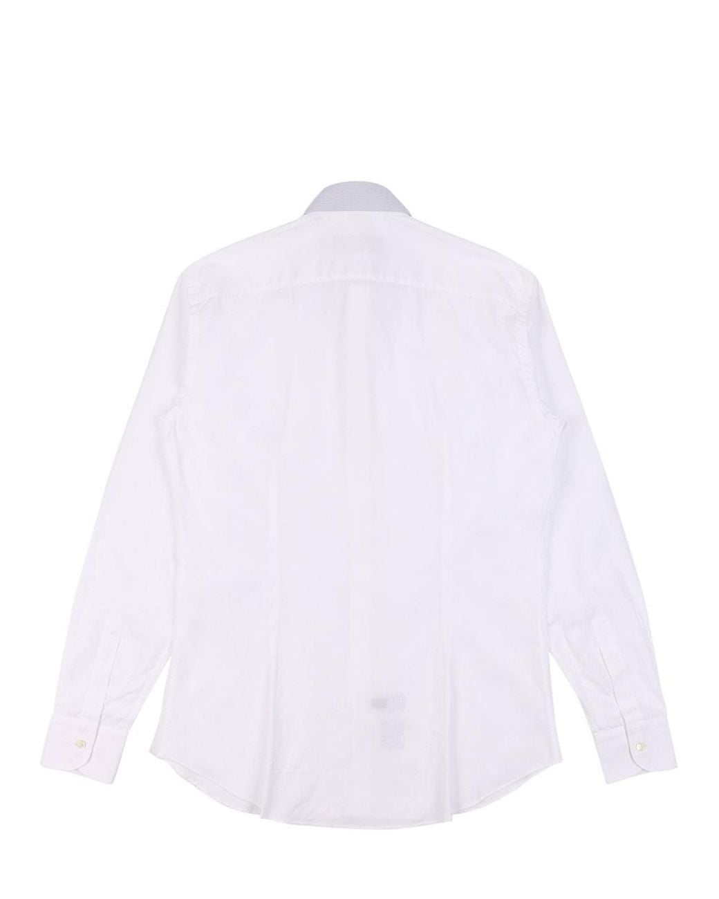 Ferragamo White Button Lapel Shirt for men