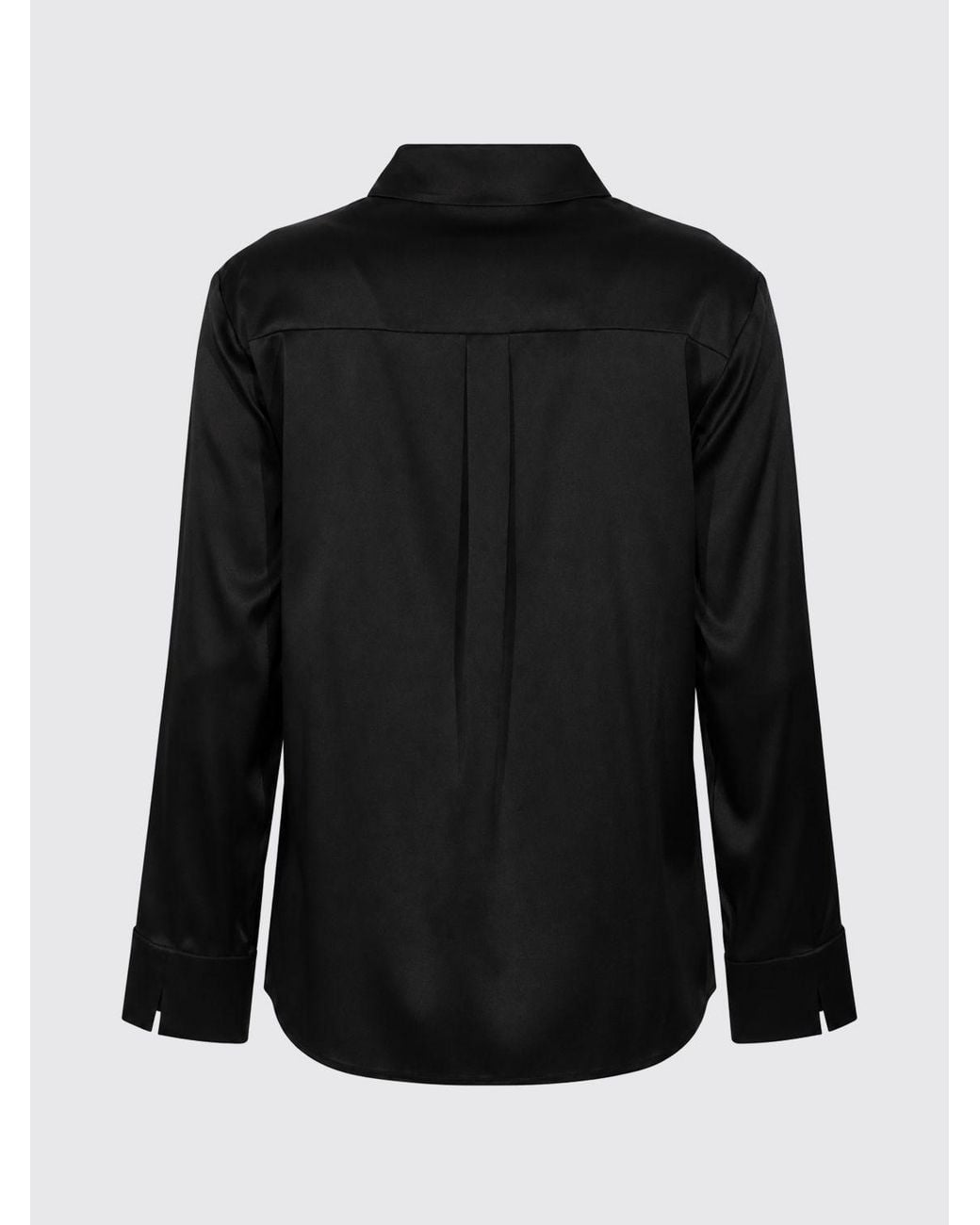 Max Mara Black Collared Long-Sleeve Shirt