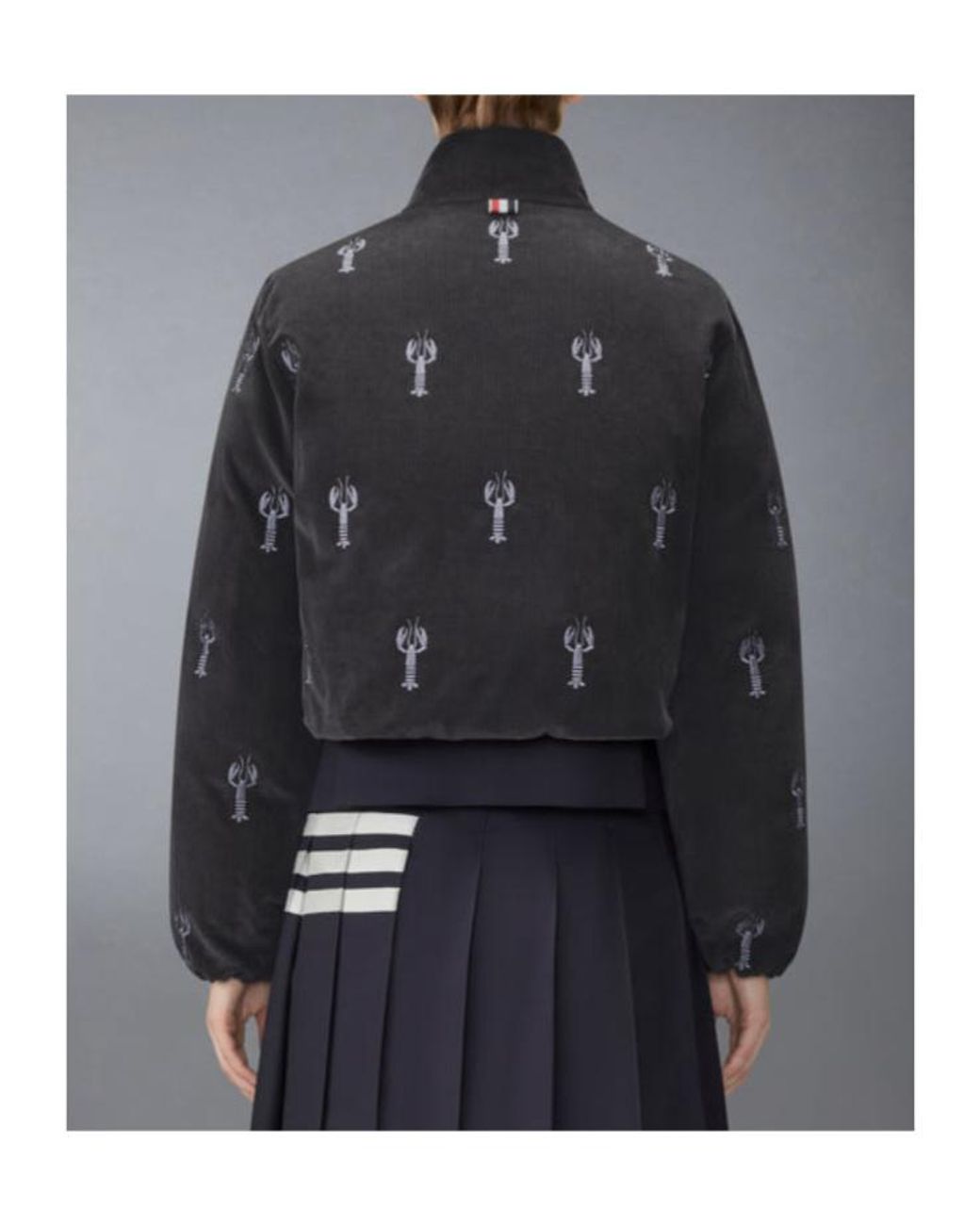 Thom Browne Black Lobster-Stitch Reversible Jacket