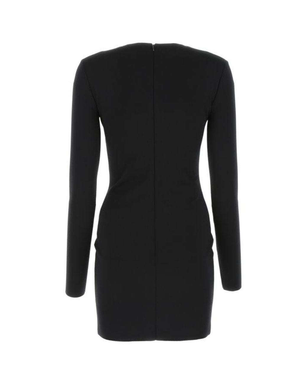 Miu Miu Black Stretch Nylon Mini Dress