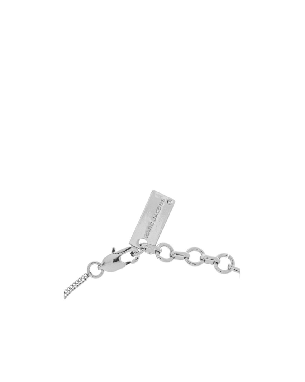 Marc Jacobs Metallic Logo Charm Embellished Bracelet