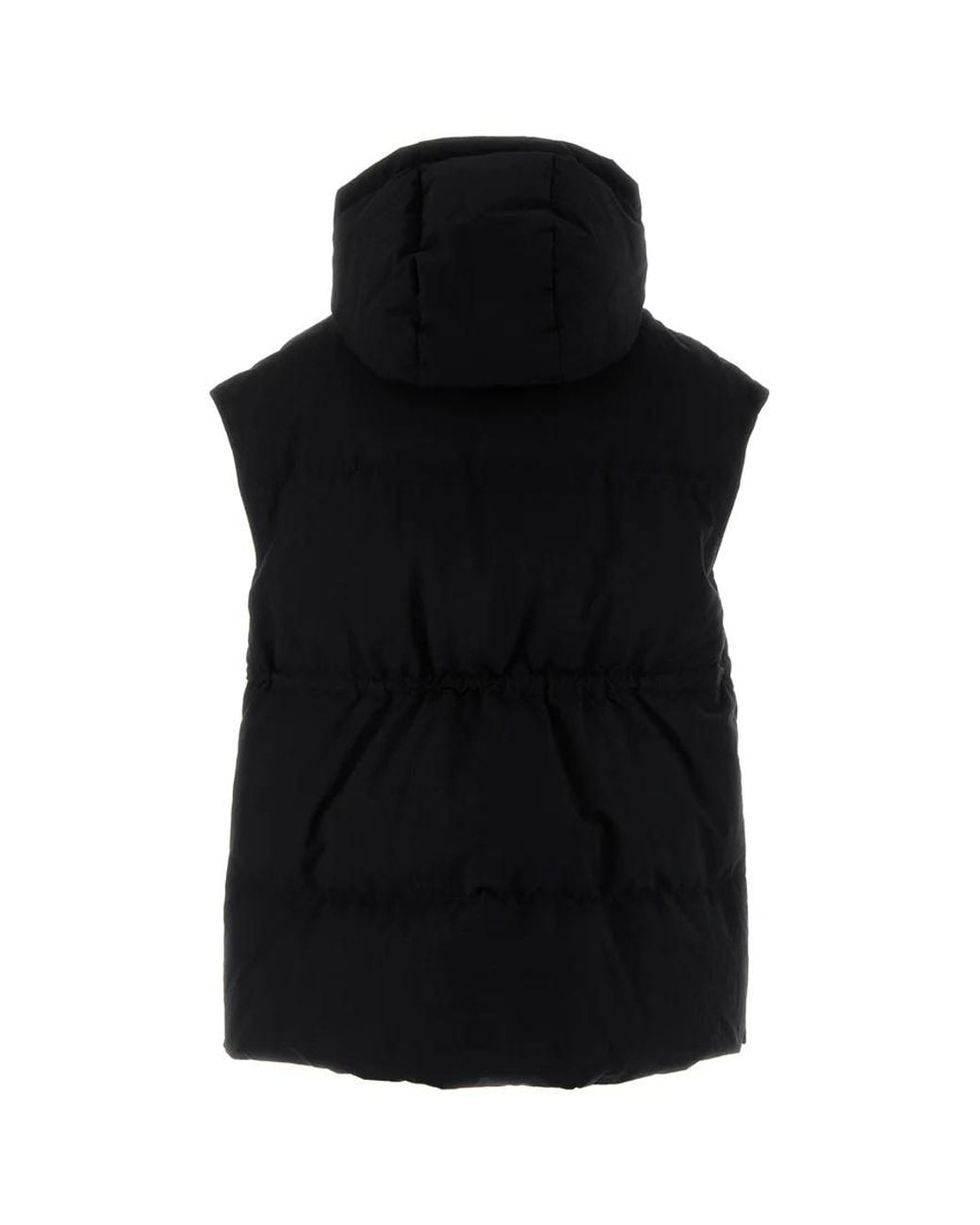 Herno Black Laminar Crinkle Metallic Gilet