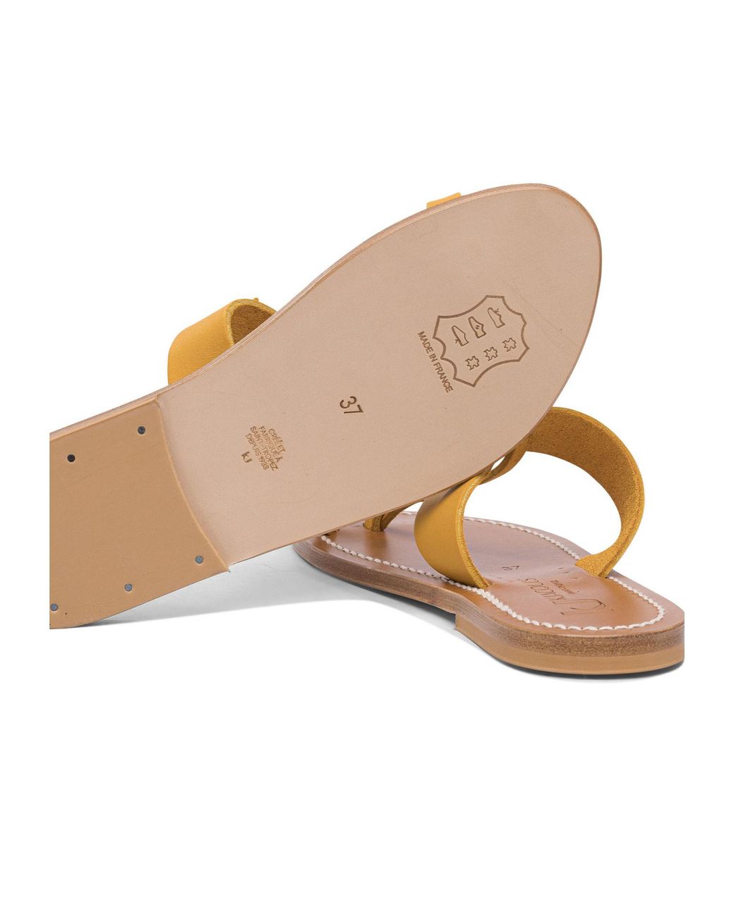 K. Jacques Metallic Knot-Detail Thong-Toe Sandals