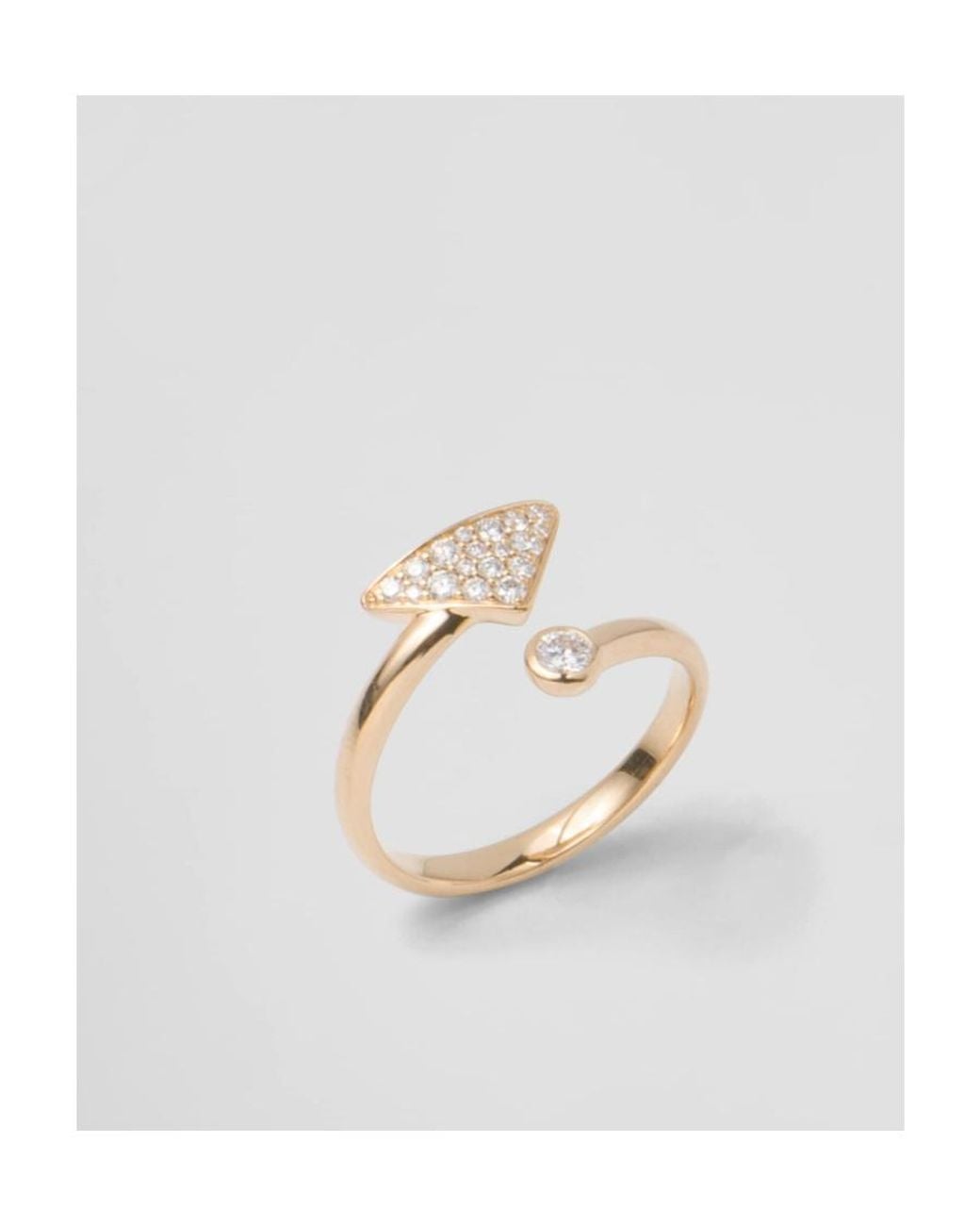 Prada White Eternal Contrarié Ring