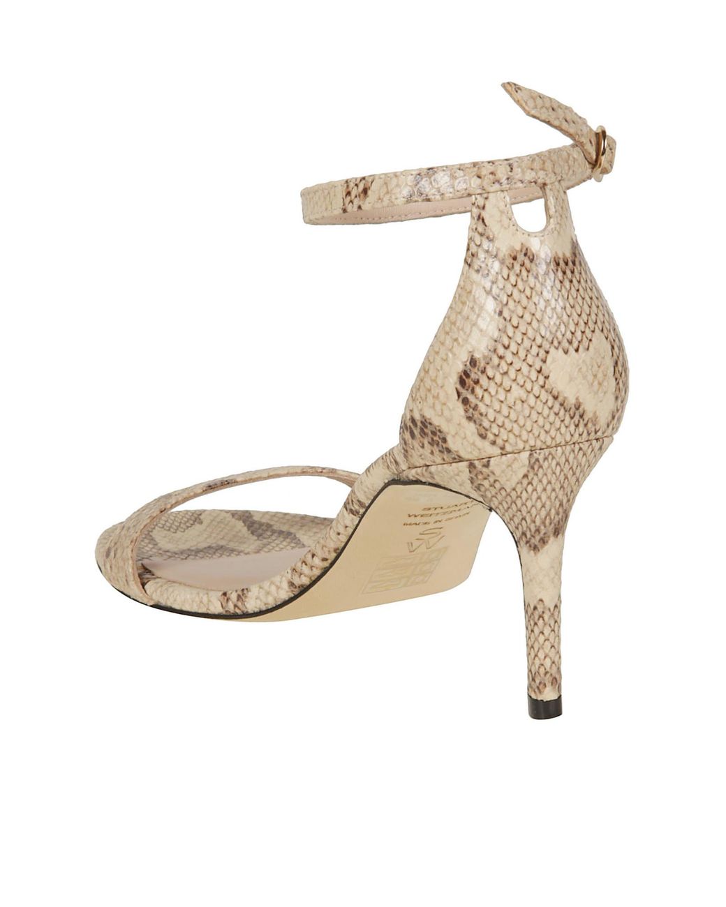 Stuart Weitzman Metallic Nudist Ii 75 Sandals