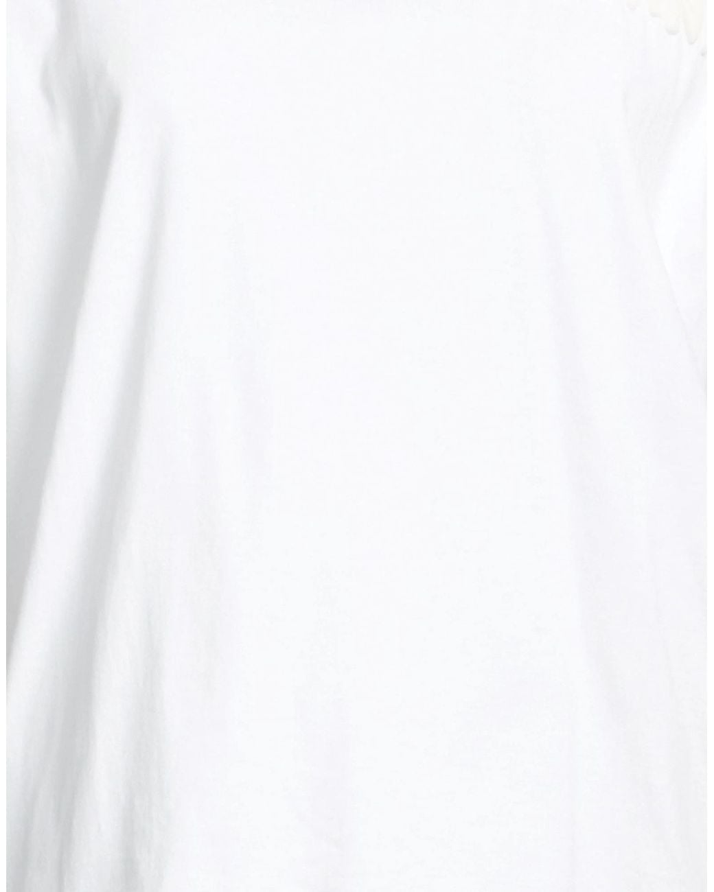 Marni White Loose-Fitting Two-Tone Short-Sleeved T-Shirt