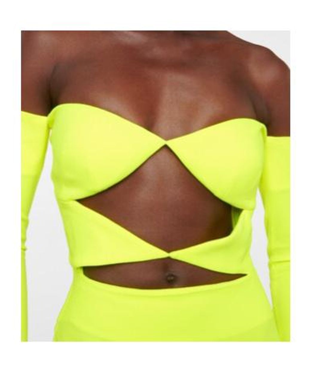 Alex Perry Yellow Hadley Lace Mini Dress