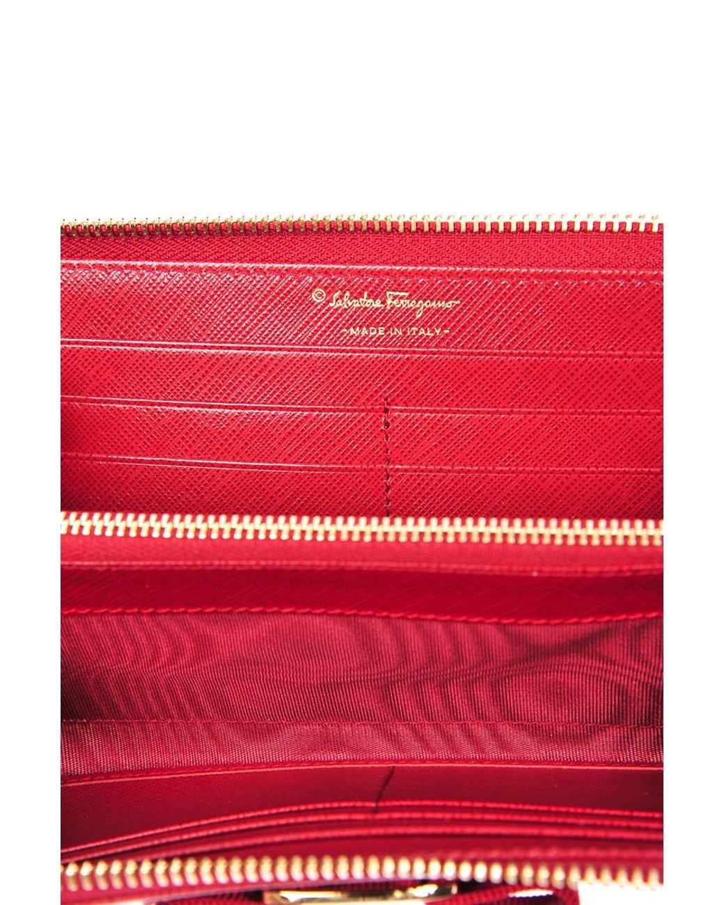 Ferragamo Pink Logo Long Purse