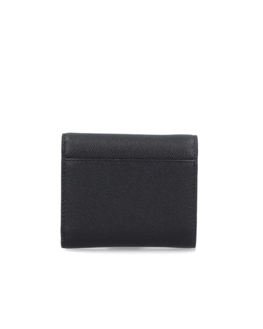 Maison Margiela Blue Four-Stitch Tri-Fold Wallet