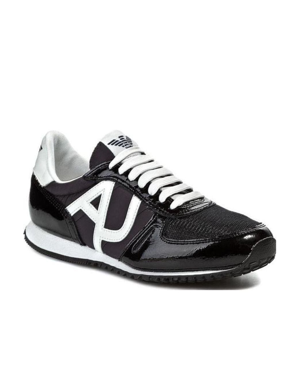 Armani Jeans Black Logo Details Casual Sneakers for men