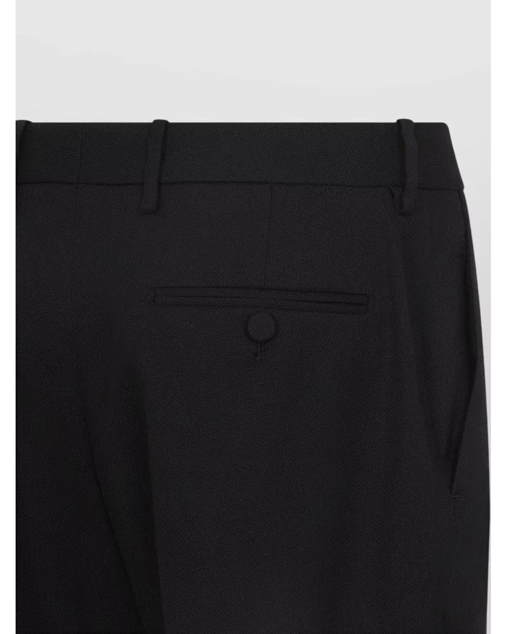 Tom Ford Black Mid-Rise Slim-Fit Flared Casual Trousers