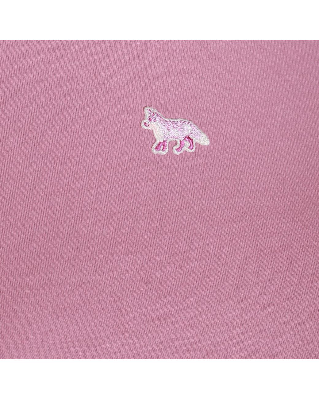 Maison Kitsuné Pink Maison Kitsuné Speedy Fox Patch Comfort T-Shirt