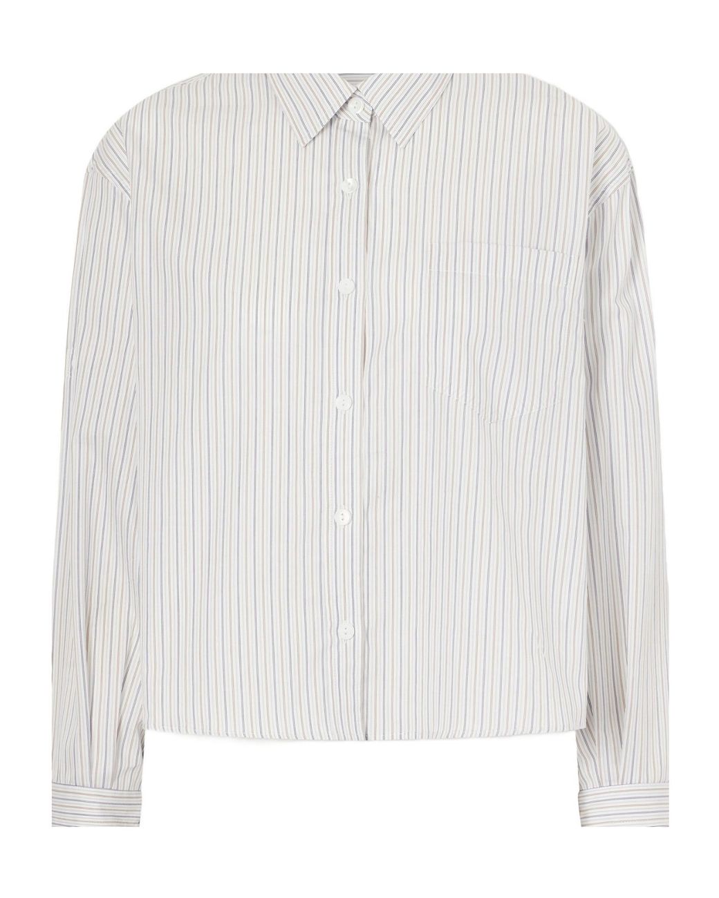 Maria McManus White Striped Organic Cotton Shirt