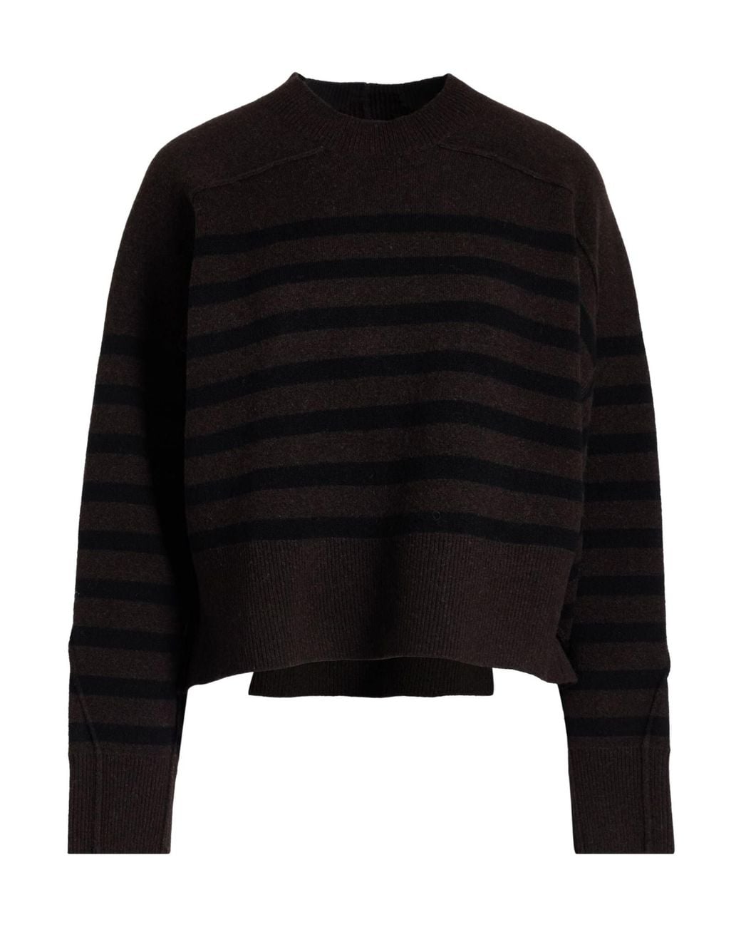 Rag & Bone Black Striped Long-Sleeve Knit Sweater