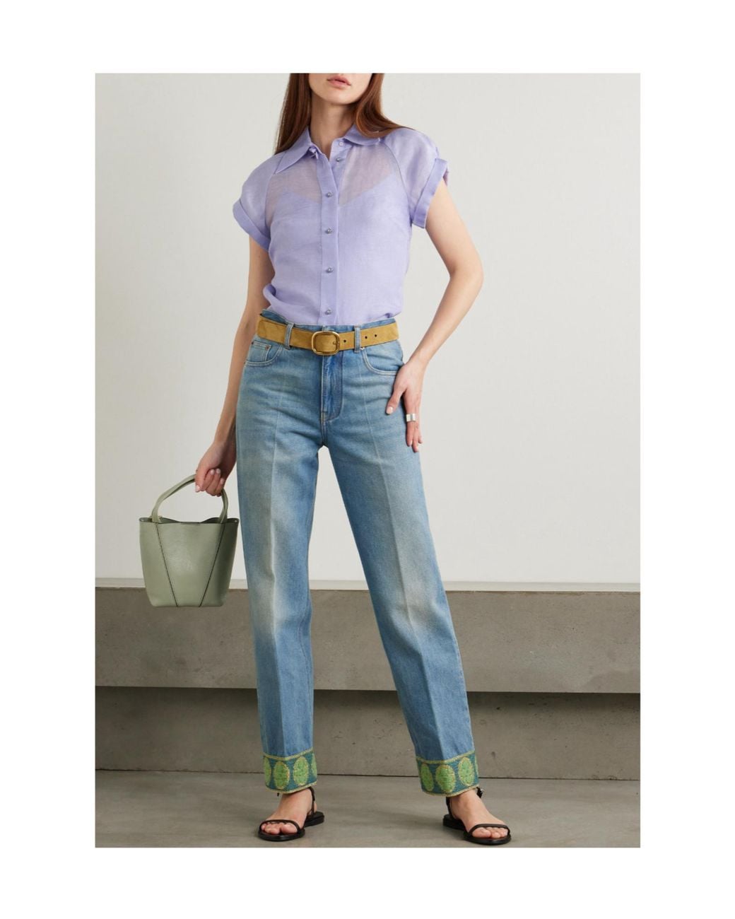 Zimmermann Purple Crush Fitted Blouse