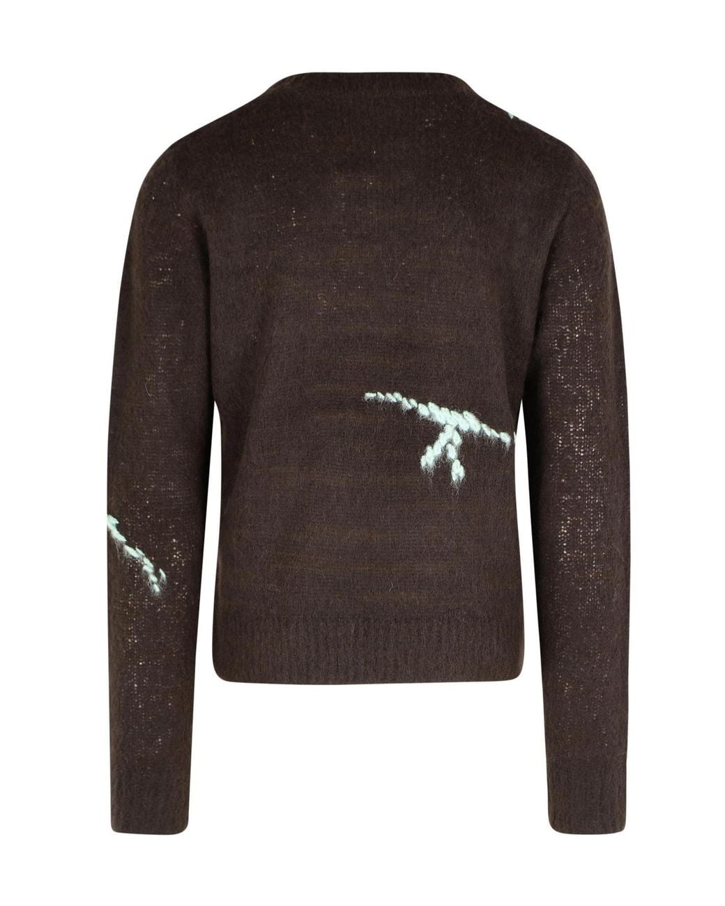 Dries Van Noten Black Long-Sleeved Crewneck Jumper for men
