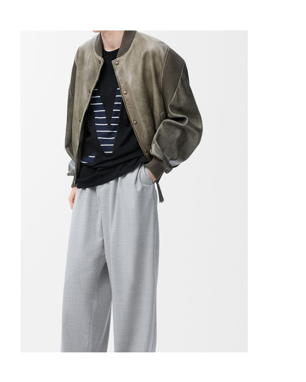 Loewe Black Cotton T-Shirt for men