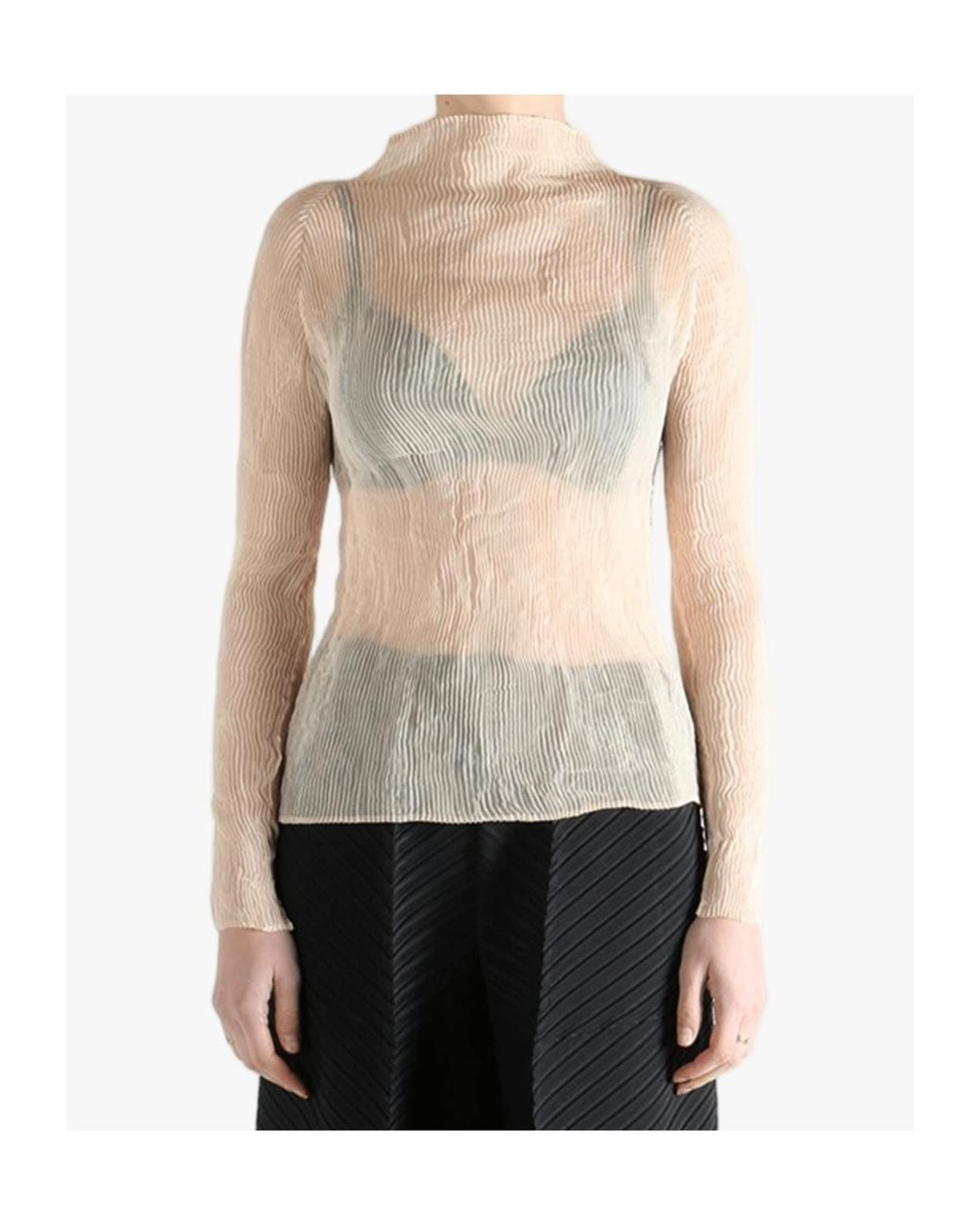 Issey Miyake Multicolor Chiffon Twist 1 Shirt