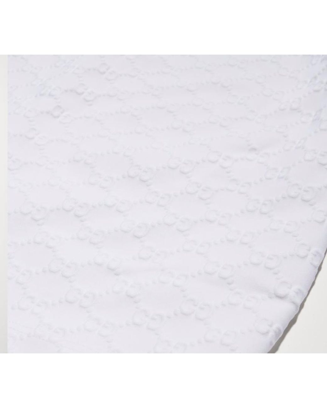 Gucci White Gg Jersey Jacquard Dress