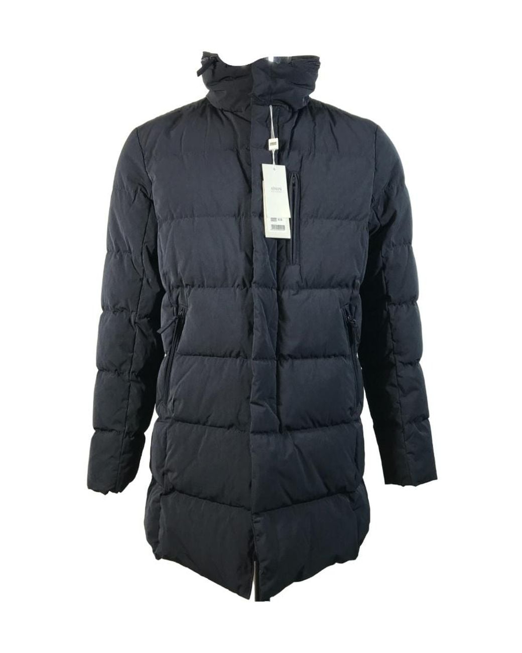 Armani Collezioni Blue Zipper Down Jacket for men
