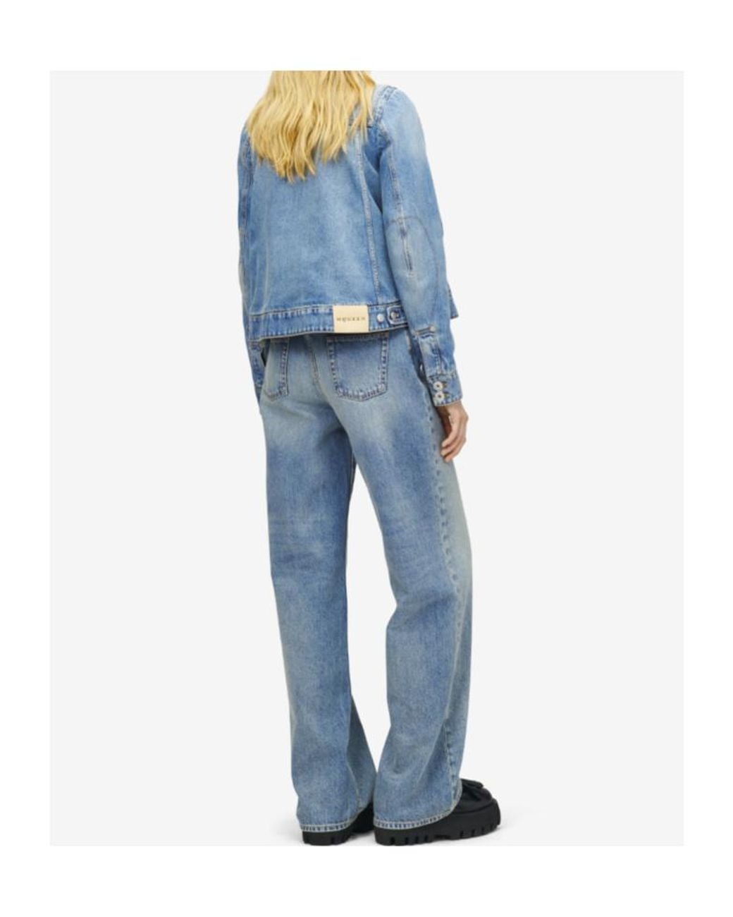 McQueen Blue Boxy Denim Jacket
