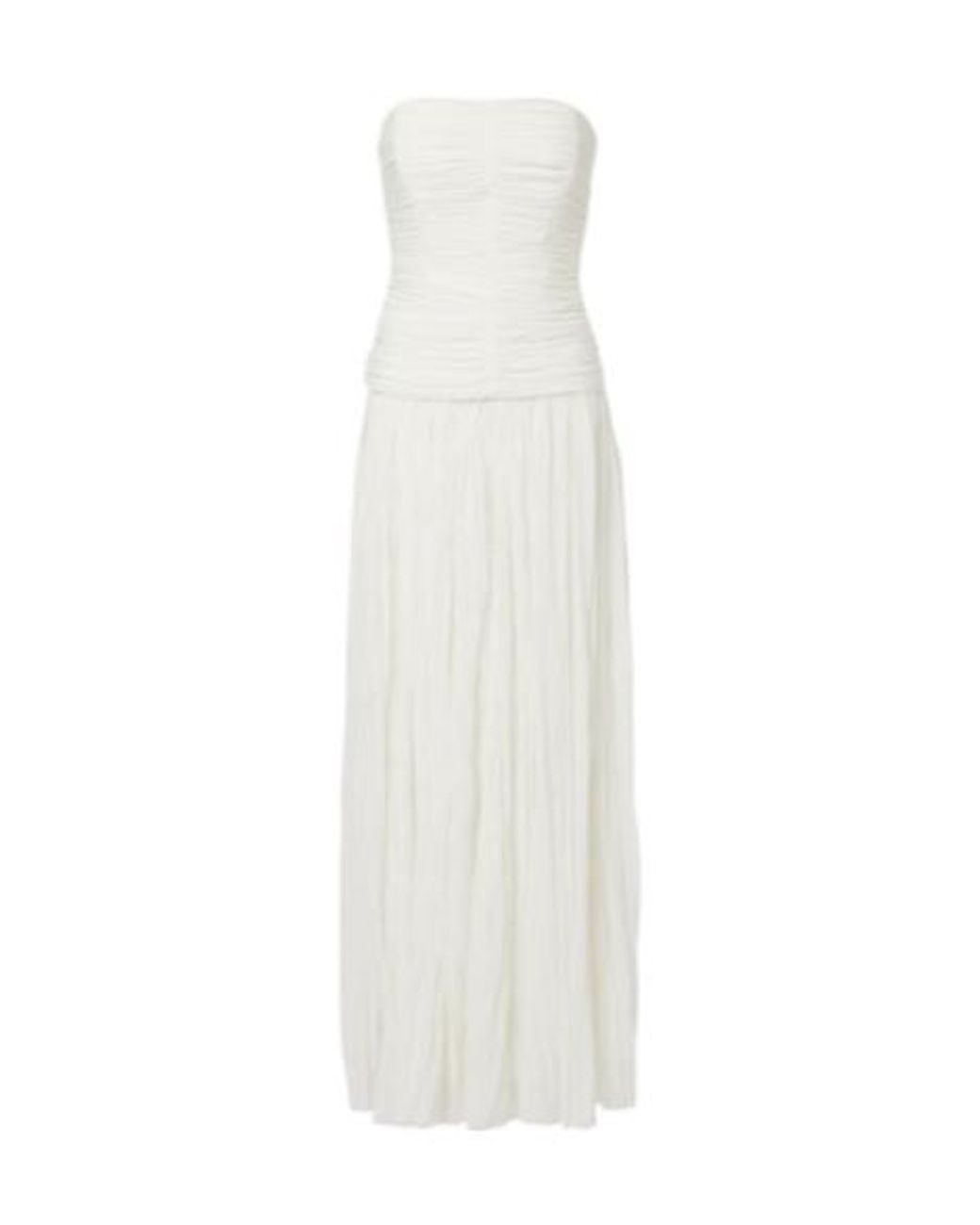 Jonathan Simkhai White Danielle Jersey Bustier Gown