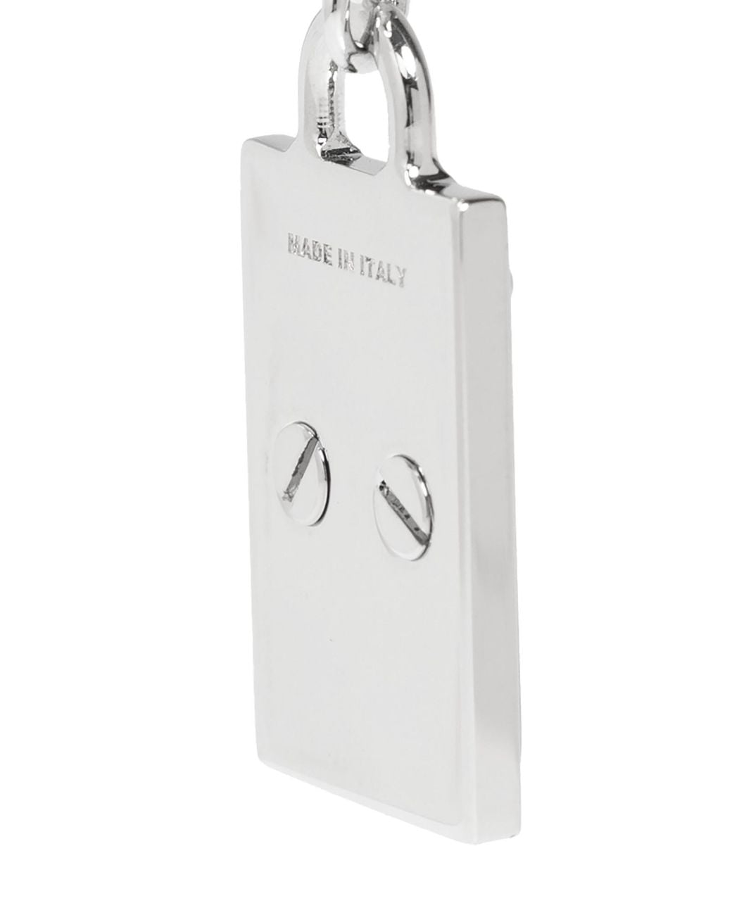 Dolce & Gabbana White Logo Engraved Pendant for men
