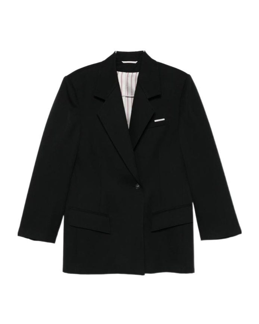 The Attico Black The Single-Breasted Oversized Blazer