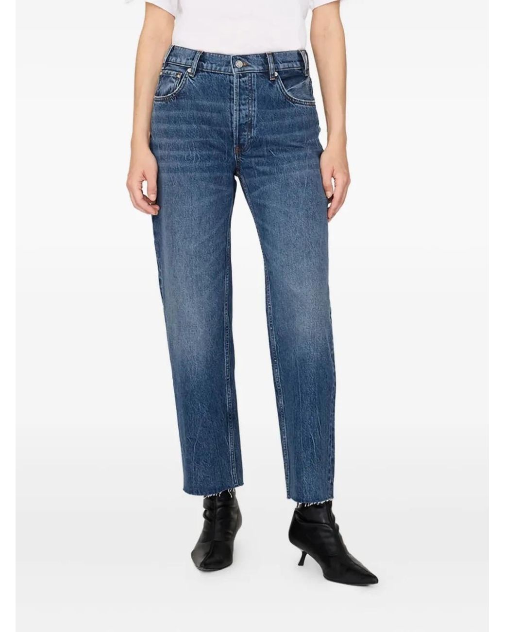 Anine Bing Blue Multi-Pocket Jeans
