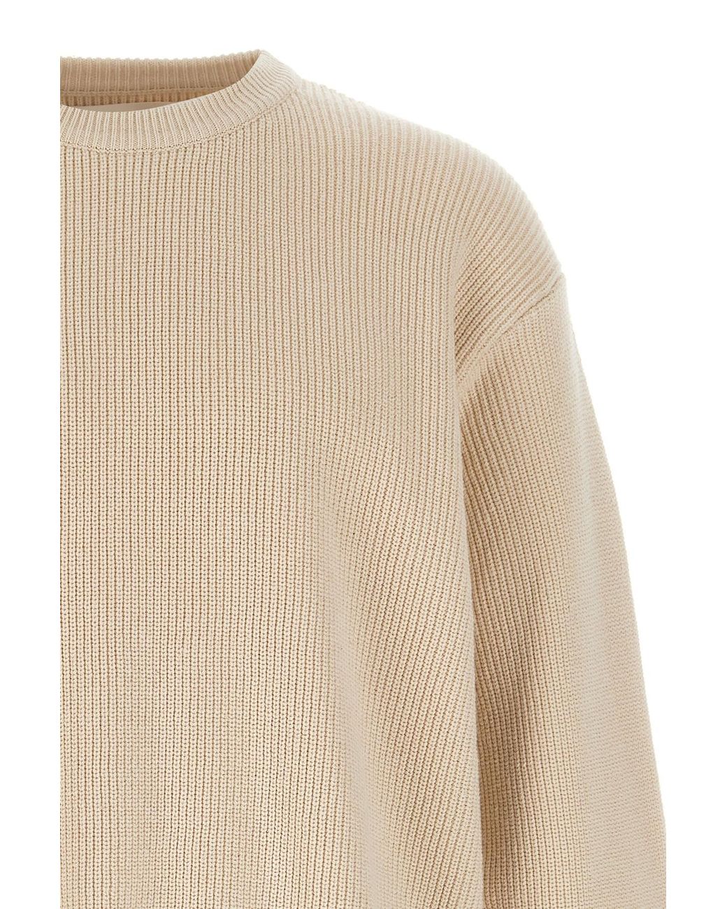 Jil Sander White Side-Zip Knitted Jumper for men