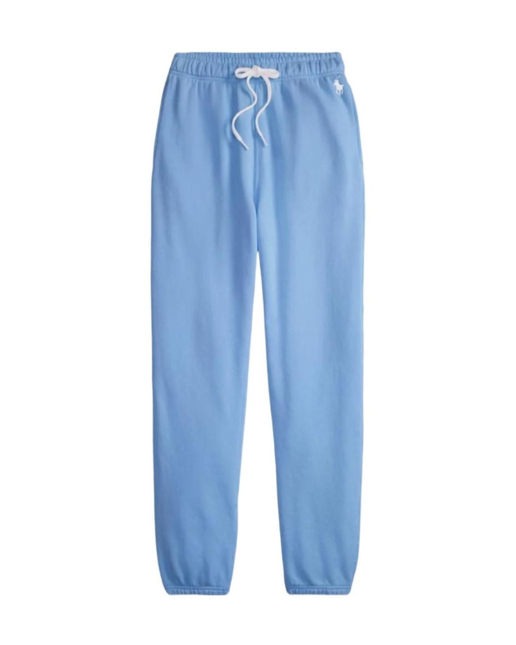 Ralph Lauren Blue Polo Logo-Embroidered Drawstring Pants