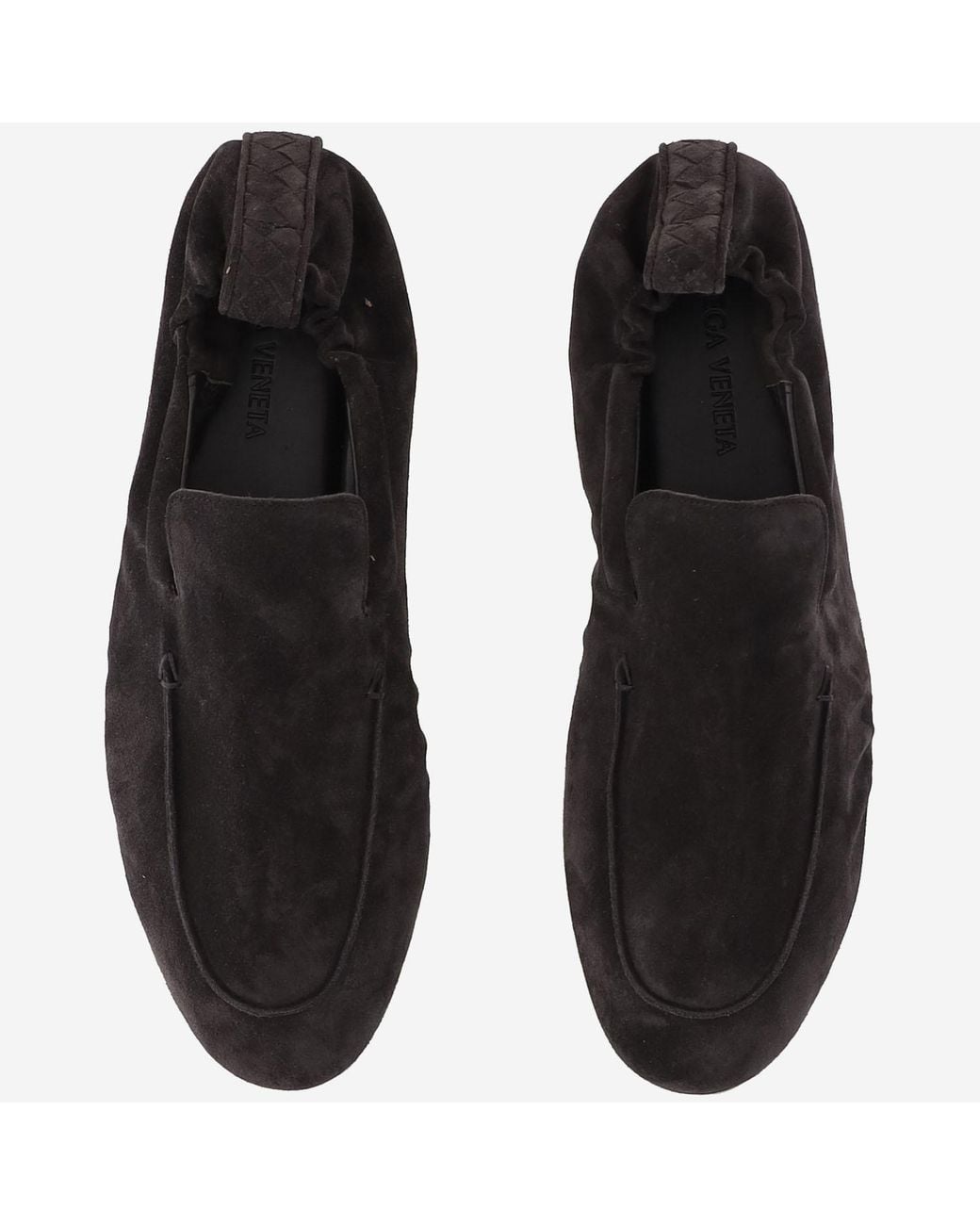 Bottega Veneta Black Round-Toe Loafers for men