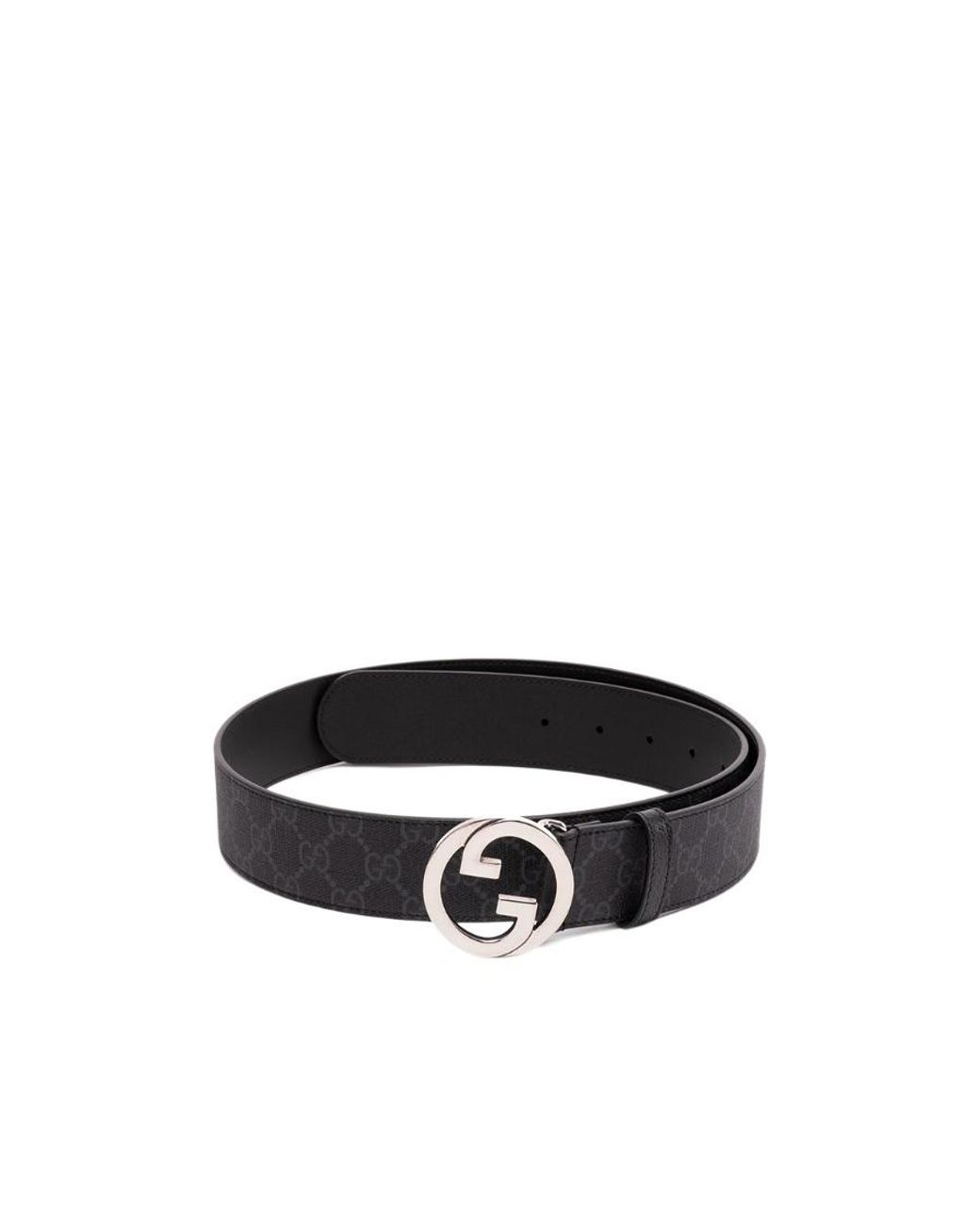 Gucci White Gg Supreme Buckled Belt for men