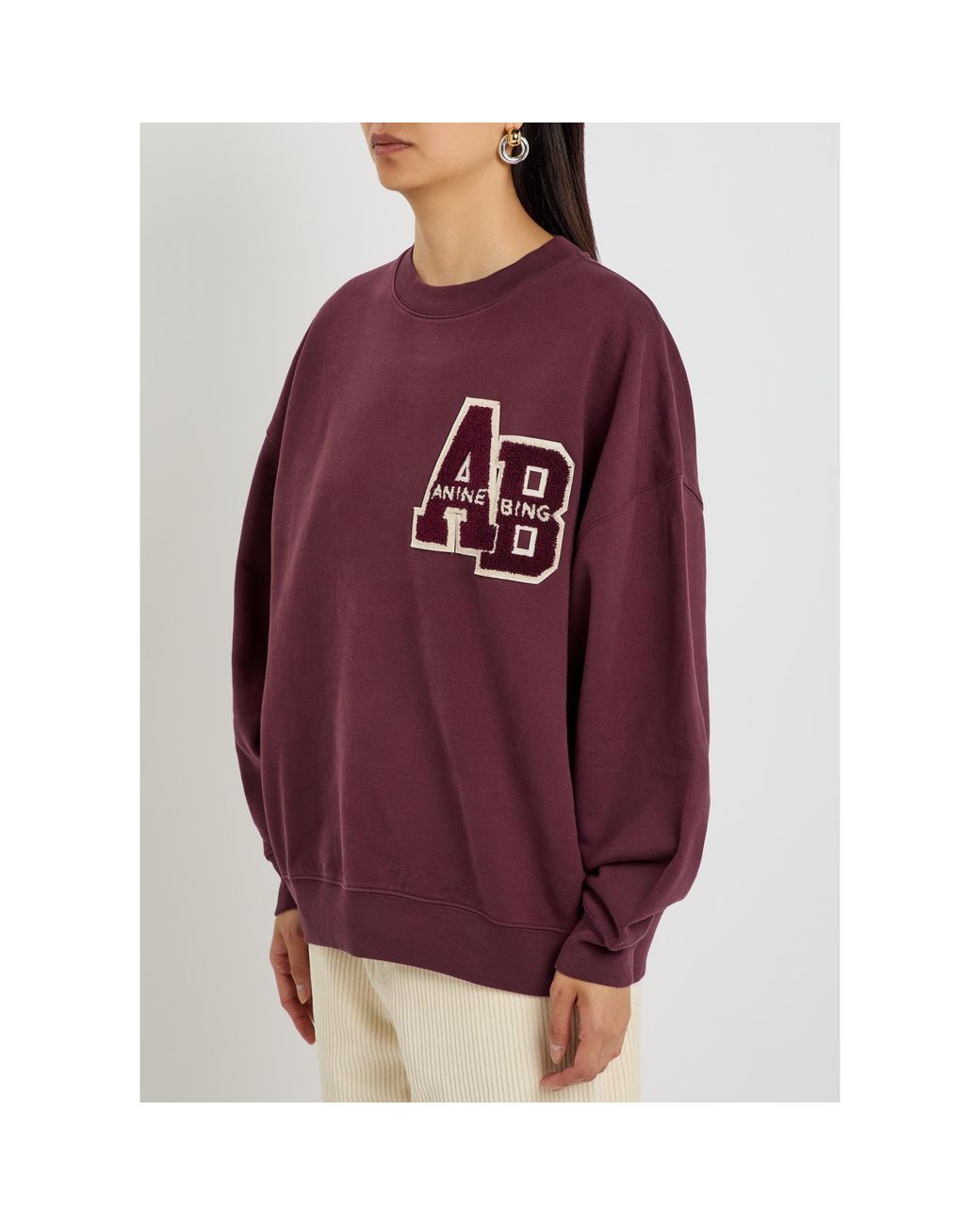 Anine Bing Purple Pure Cotton Sweatshirt