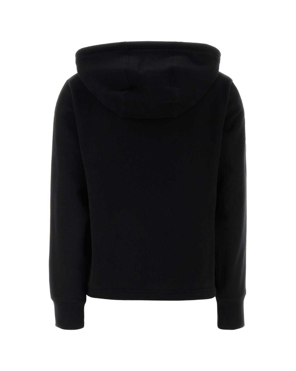 Burberry Black Check Trim Zip-Up Hoodie