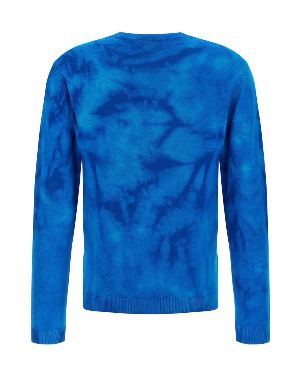 Kiko Kostadinov Blue Hatha Jacquard V-Neck Knitted Sweater for men