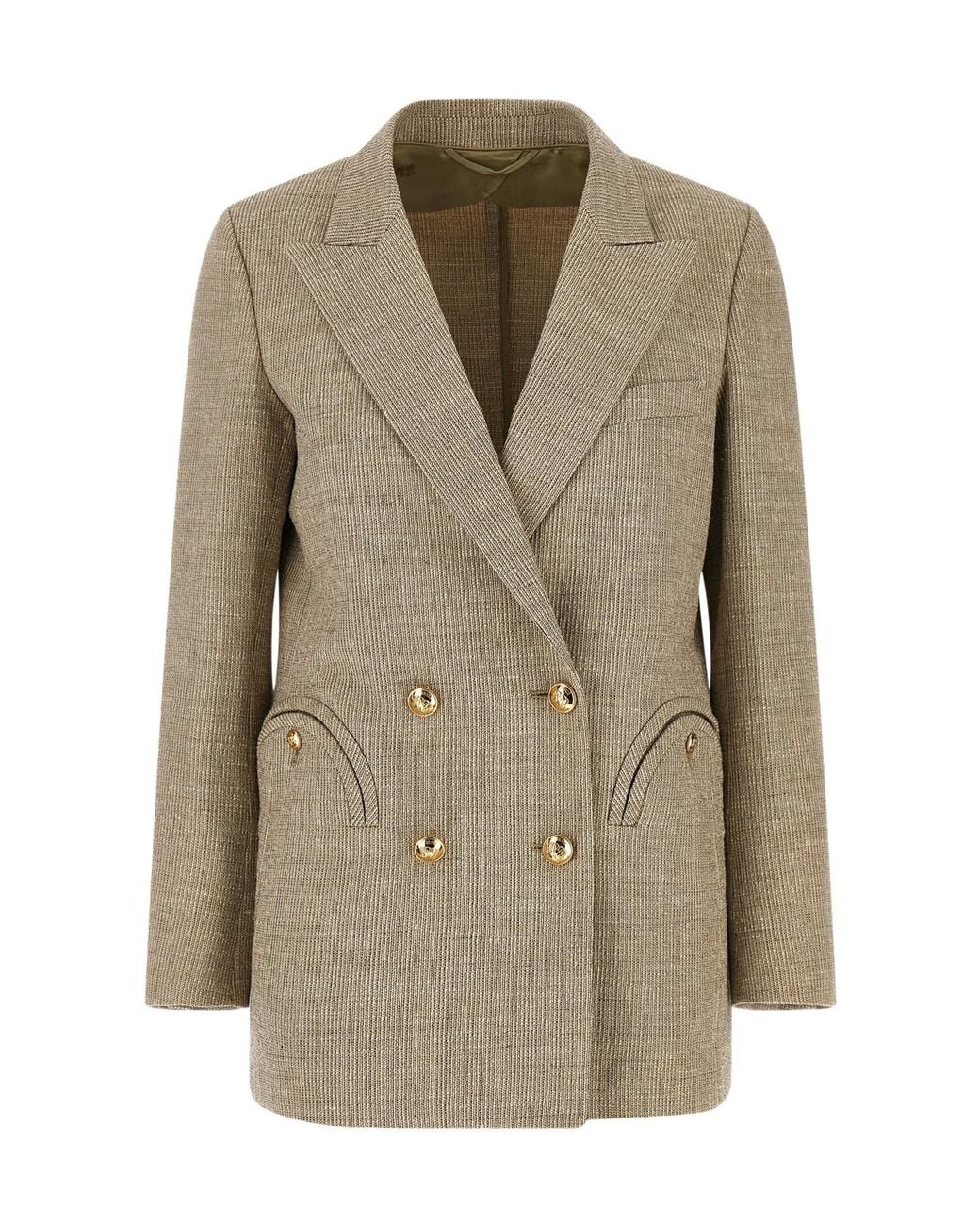 Blazé Milano Natural Blazé Milano Marisa Double-Breasted Blazer