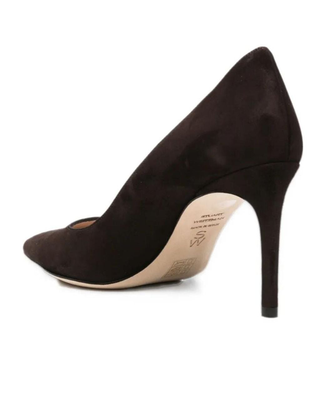 Stuart Weitzman Brown Pointed-Toe High Heels