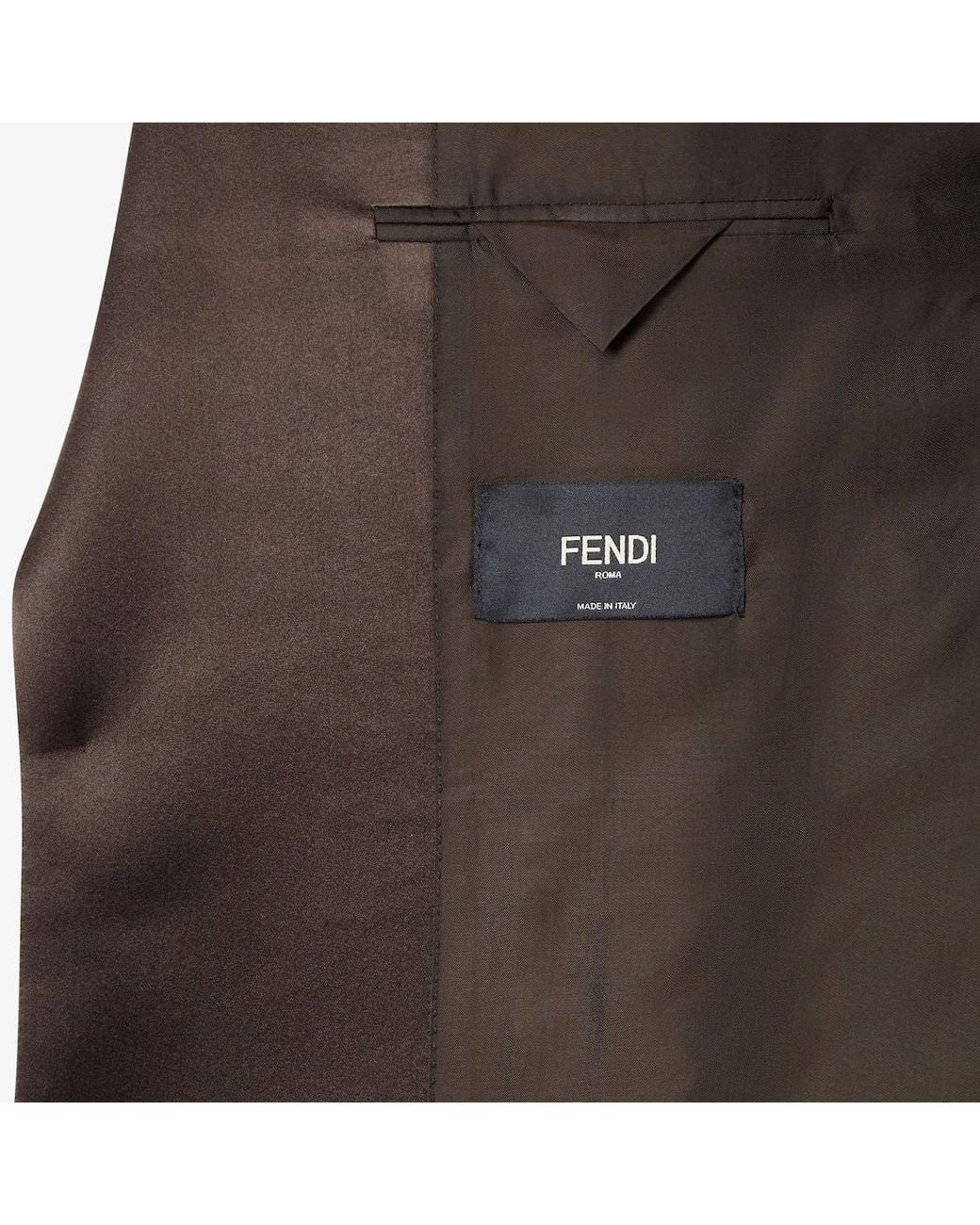 Fendi Black Single Breasted Tailored Blazer for men
