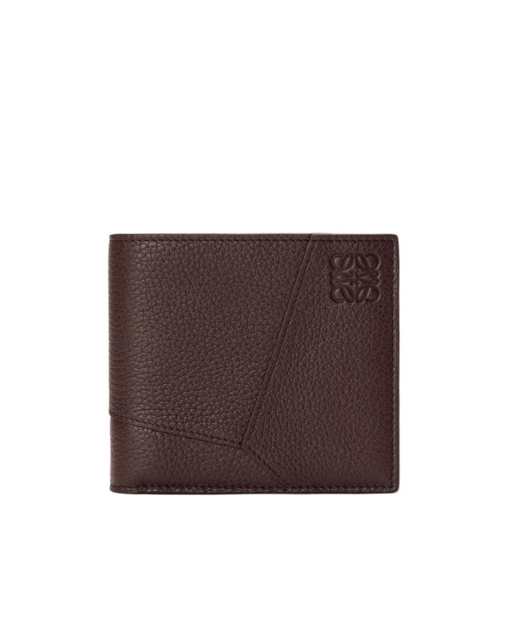 Loewe Brown Puzzle Bifold Coin Wallet for men