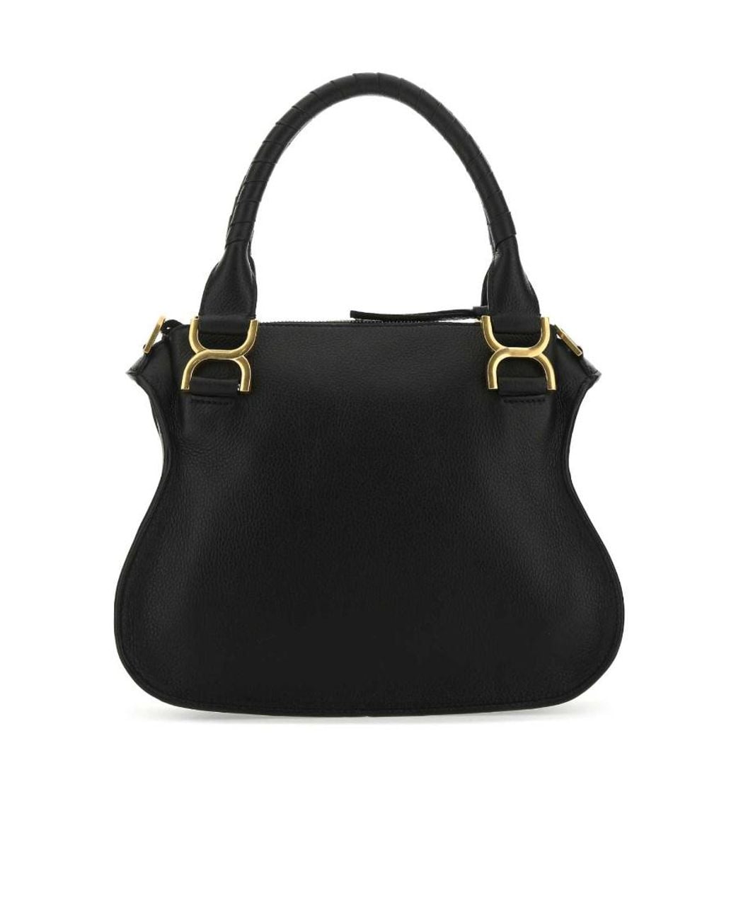 Chloé Black Chloé Marcie Foldover Top Tote Bag