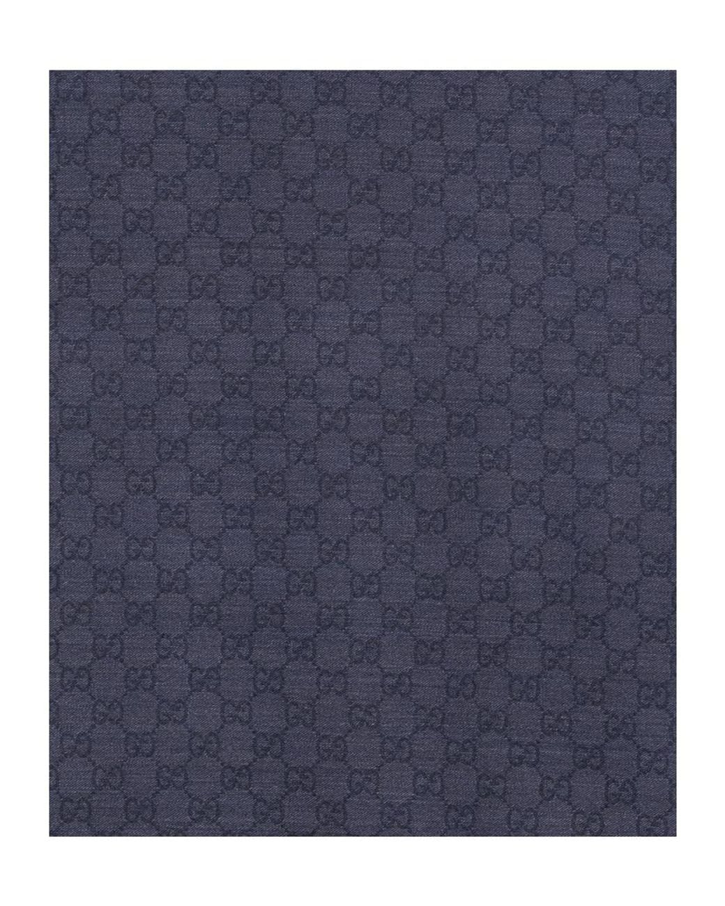 Gucci Blue Gg Jacquard Shawl for men